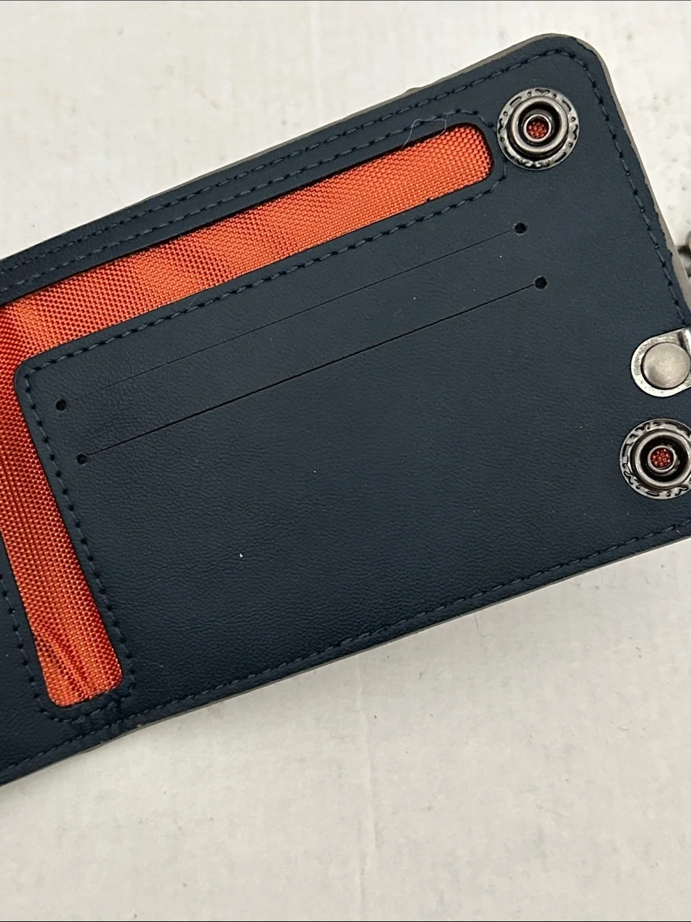 NARUTO Hidden Leaf Village Bifold Wallet with Chain - Gray & Orange